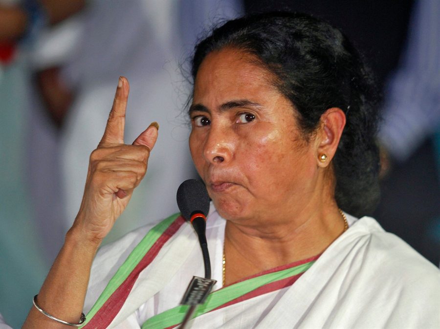 Opening image of &lsquo;Ponzi Scheme Threatens &lsquo;Clean&rsquo; Image of Mamata Banerjee&rsquo; in The New York Times, India Ink